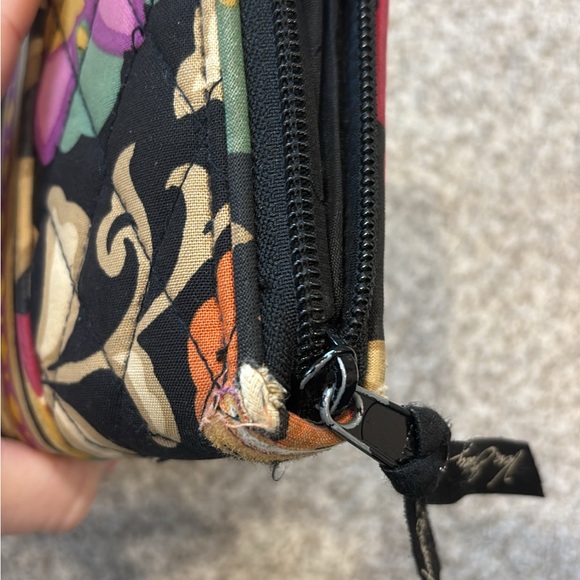 Vera Bradley Floral Wallet and Wristlet Set - Black and Multicolor - Picture 7 of 14
